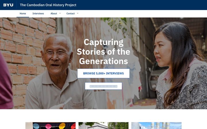 Screenshot von cambodianoralhistoryproject.byu.edu