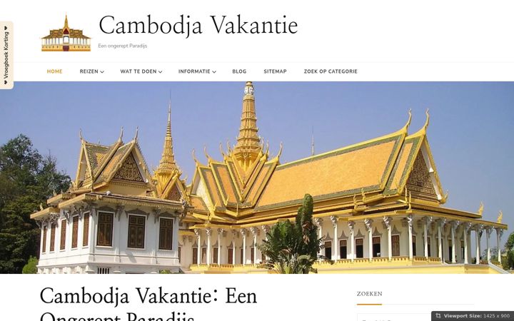 Skjámynd af cambodjavakantie.eu