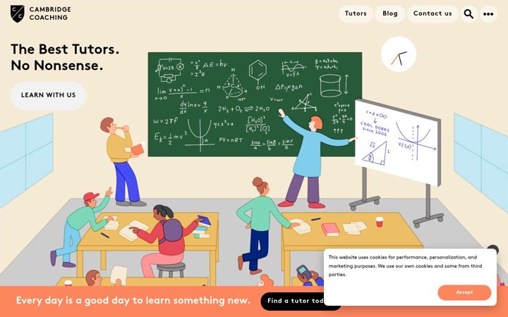 Screenshot of cambridgecoaching.com