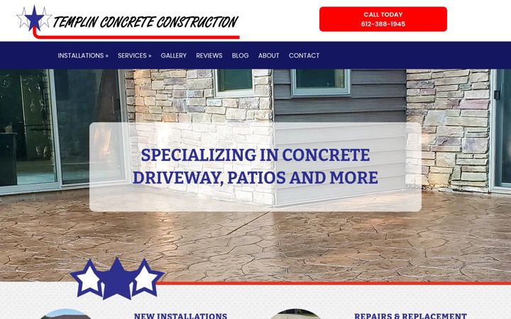 Screenshot of cambridgeconcrete.net