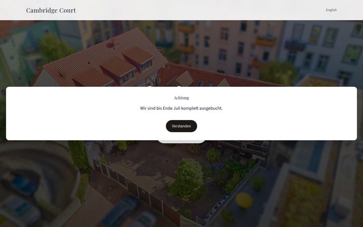 Screenshot of cambridgecourt.de