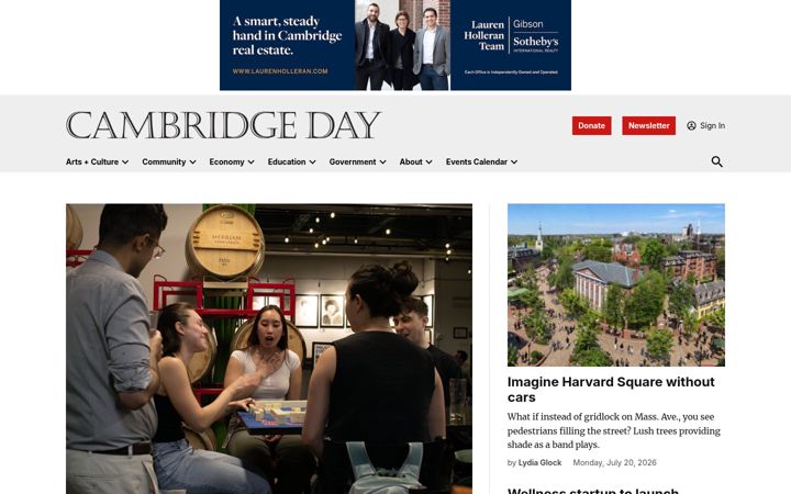 Screenshot of cambridgeday.com