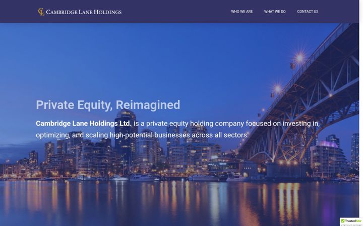 Screenshot of cambridgelaneholdings.ca