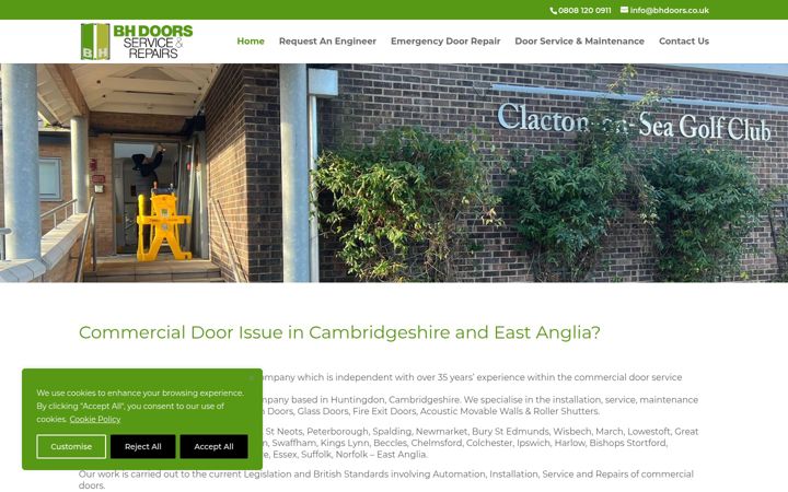 Ekrānuzņēmums no cambridgeshiresdoorspecialists.co.uk