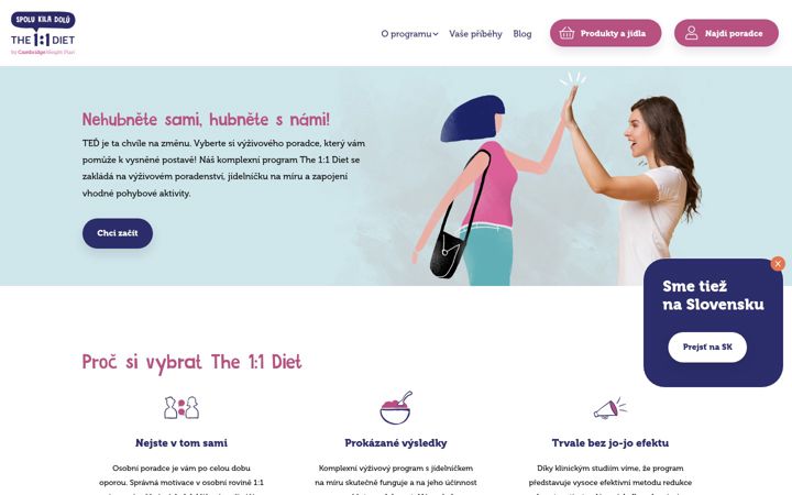 Screenshot of cambridgeweightplan.cz