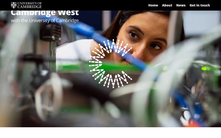 Captura de pantalla de cambridgewest.org.uk