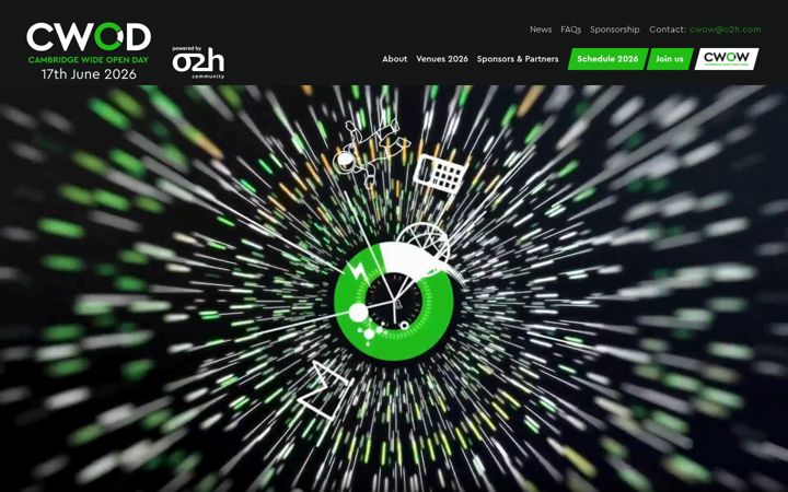 Screenshot of cambridgewideopenday.com