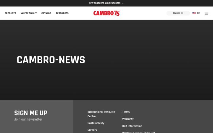 Screenshot of cambro-news.com