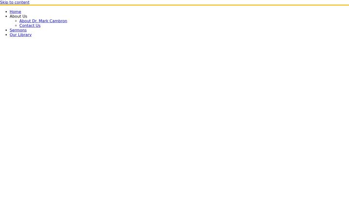Screenshot of cambroninstitute.com