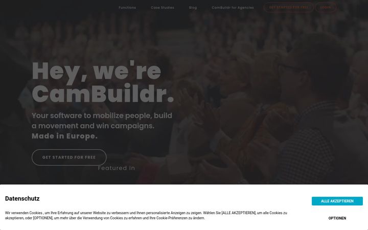 Screenshot of cambuildr.com