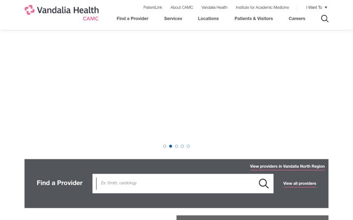 Screenshot of camc.org