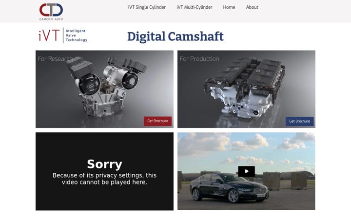 Screenshot of camcon-automotive.com