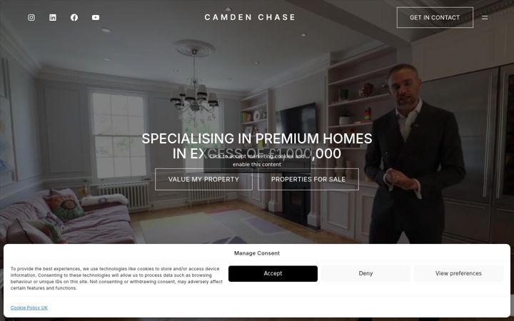 Screenshot of camdenchase.co.uk