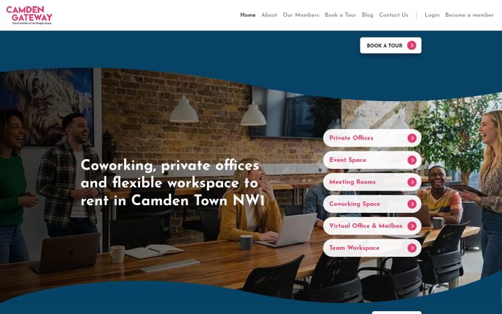 Screenshot of camdengateway.co.uk