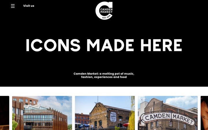 Screenshot of camdenmarket.com