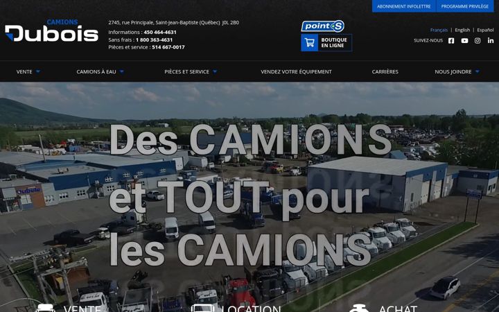 Screenshot of camdubois.com