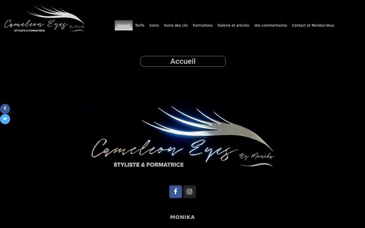 Screenshot of cameleoneyes.be