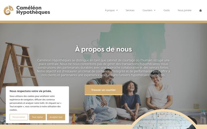 Screenshot of cameleonhypotheques.com
