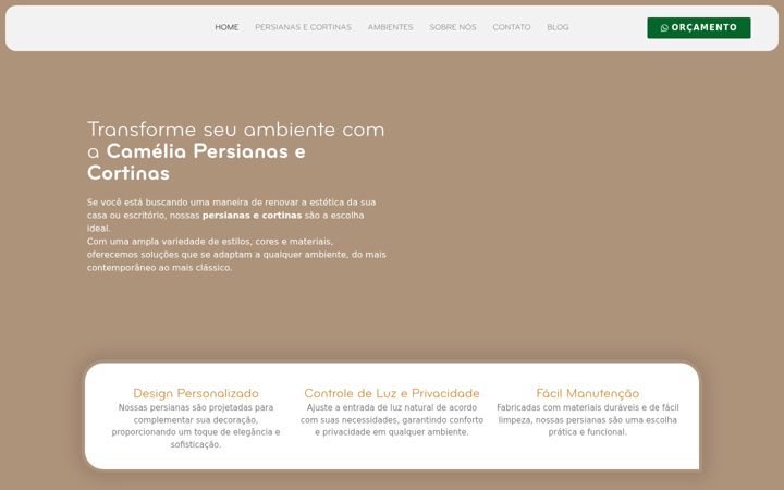 Screenshot stránky cameliapersianasecortinas.com.br