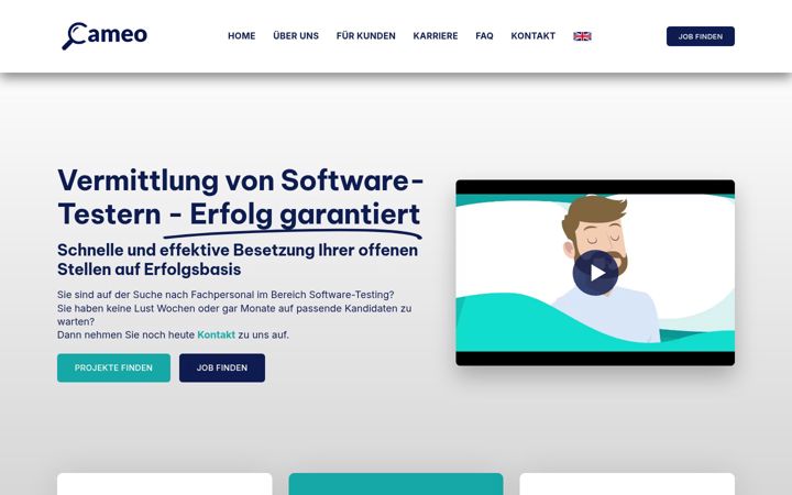 Screenshot ta' cameo-systems.de