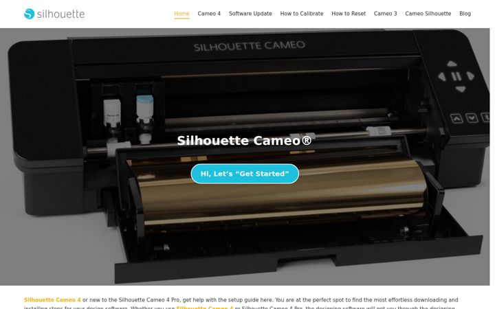 Screenshot of cameo4-silhouette.com