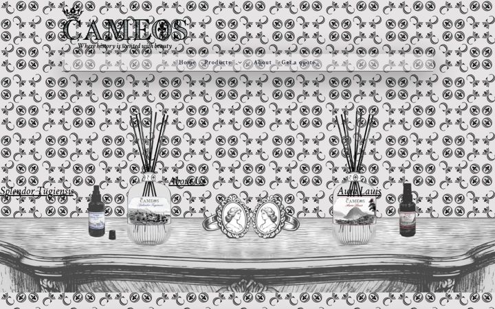 Screenshot of cameos.ch