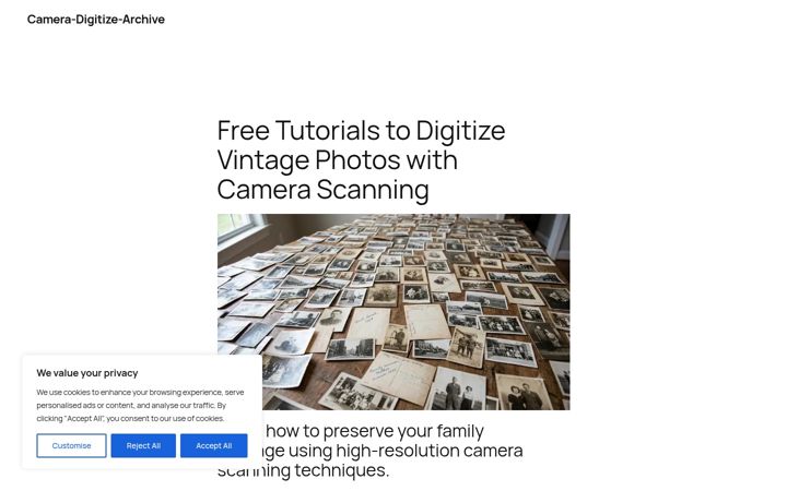 Screenshot of camera-digitize-archive.com