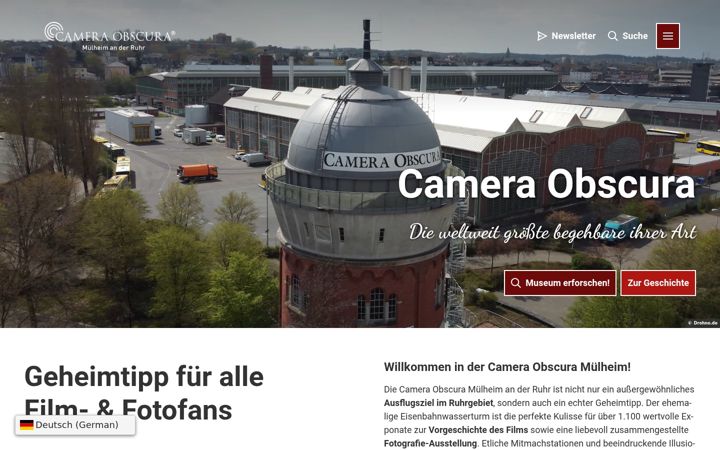 Posnetek zaslona camera-obscura-muelheim.de