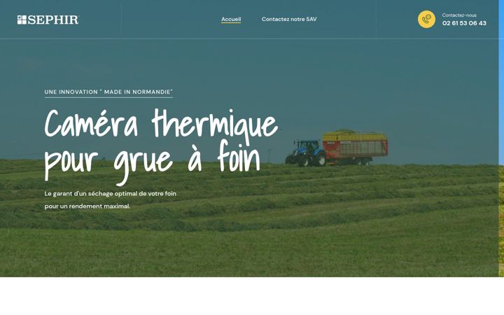 Screenshot of camera-thermique-grue-foin.fr
