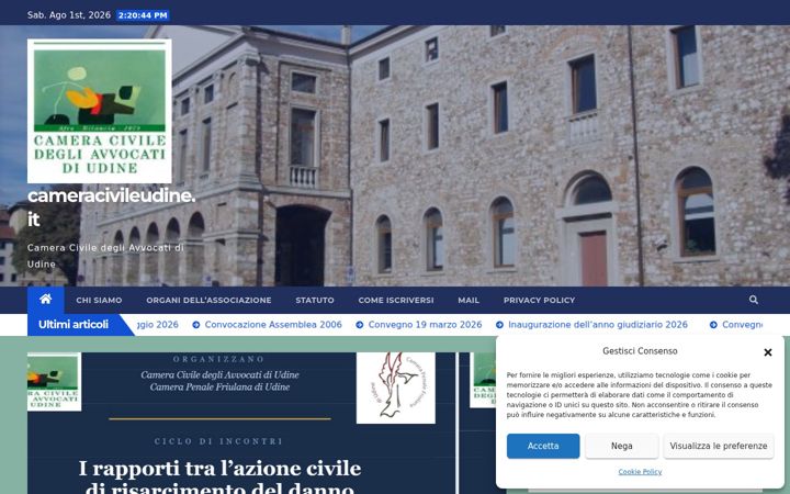 Screenshot of cameracivileudine.it
