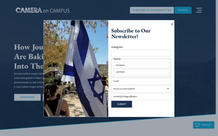 Screenshot of cameraoncampus.org