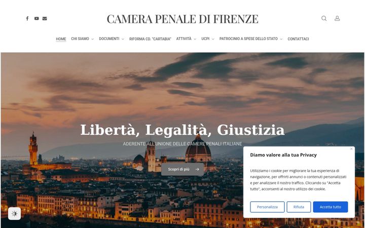 Screenshot of camerapenalefirenze.it