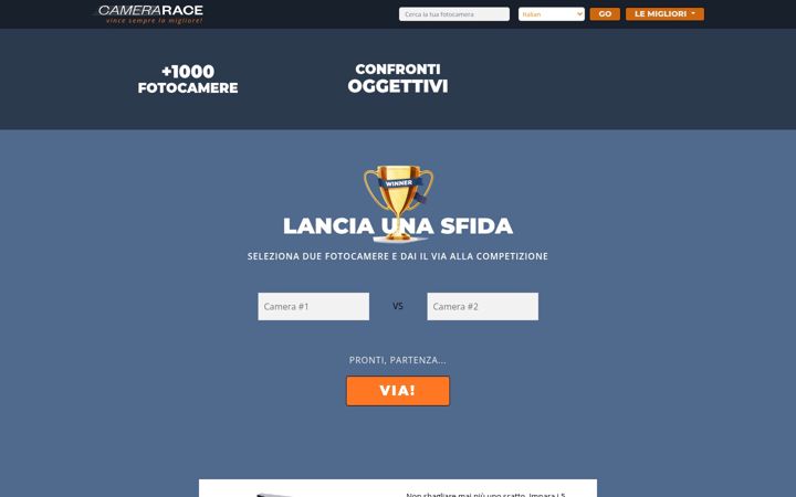 Screenshot of camerarace.com