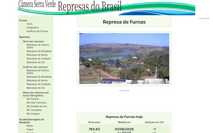 Screenshot of cameraserraverde.com.br