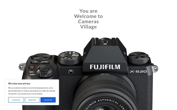 Screenshot of camerasvillage.com