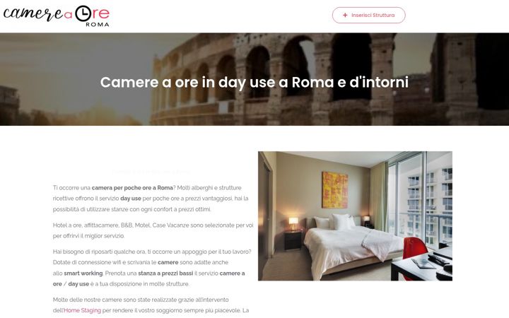 Skærmbillede af camereaore-roma.it