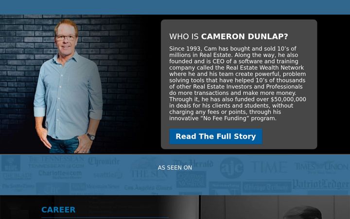 Screenshot of camerondunlap.com