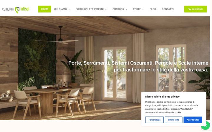 Screenshot of cameroninfissi.com