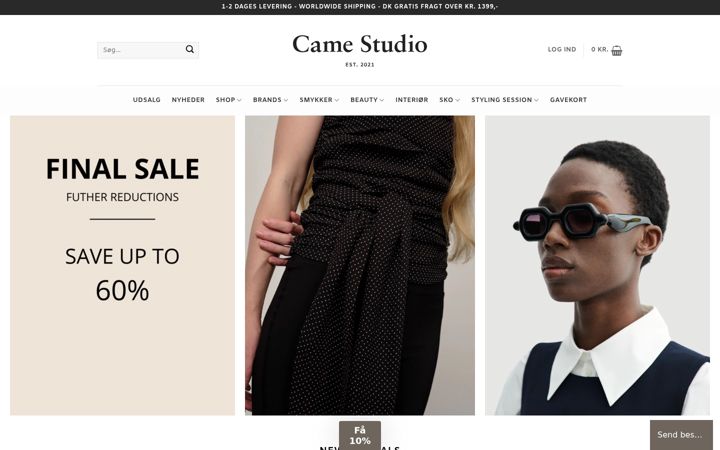 Screenshot of camestudio.dk