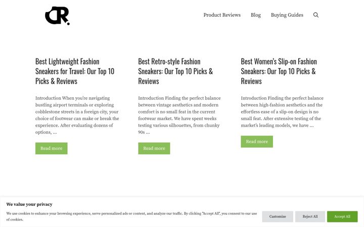Screenshot of camexreview.org
