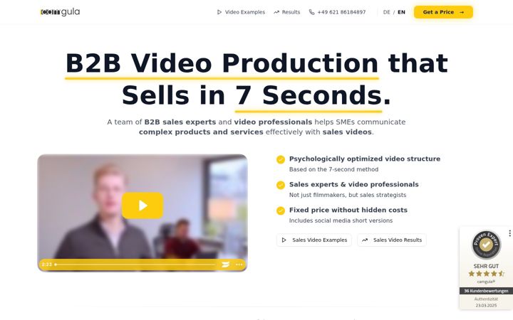 Screenshot of camgula.com
