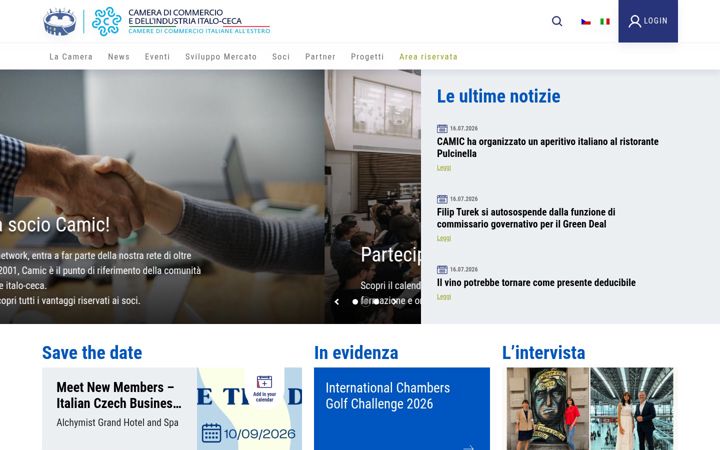 Screenshot of camic.cz