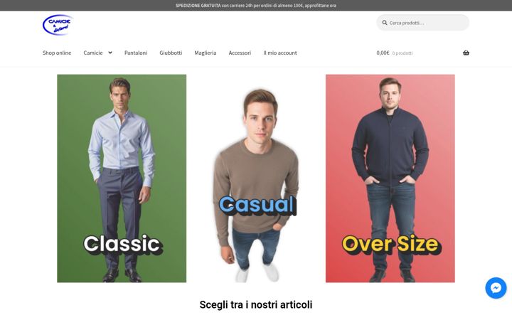 Zrzut ekranu camiciedintorni.it