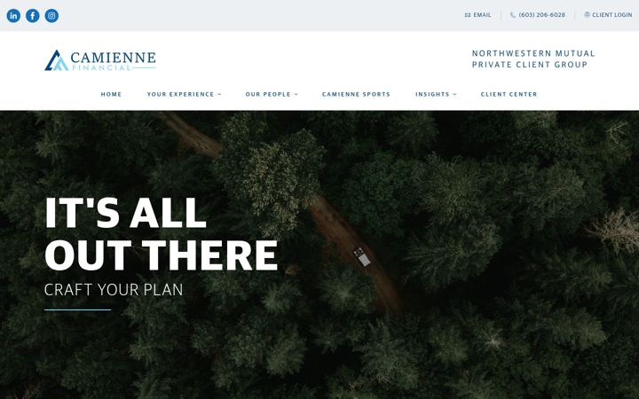 Screenshot of camiennefinancial.com