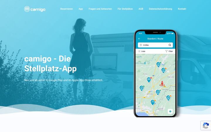 Screenshot of camigo.info