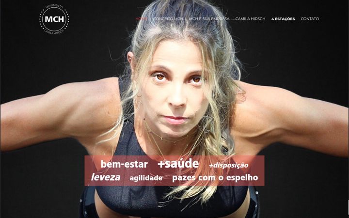 Screenshot of camilahirsch.com.br