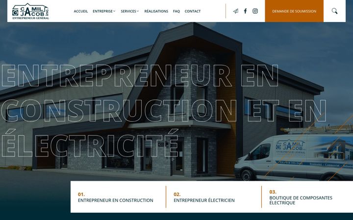 Screenshot of camiljacob.com