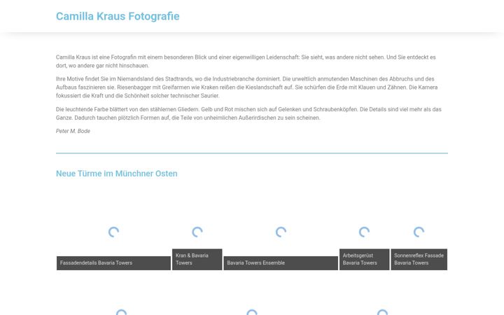 Screenshot ta' camilla-kraus.de