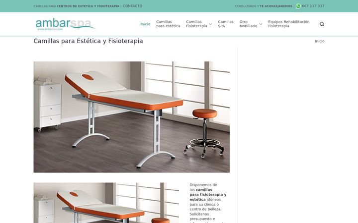 Screenshot of camillasfisioterapia.es