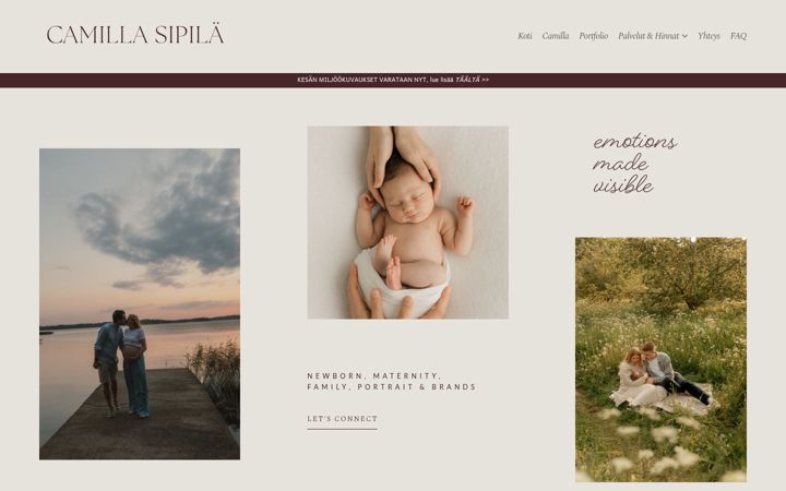 Screenshot of camillasipila.com